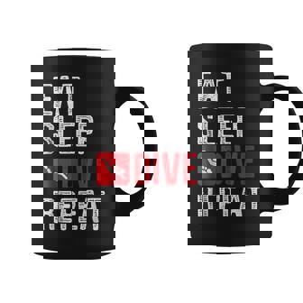 Eat Sleep Dive Repeat Diving Scuba Diver Coffee Mug - Monsterry