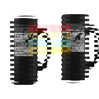 Eat Sleep Dive Repeat Sports Diver Cool Diving Coffee Mug - Monsterry