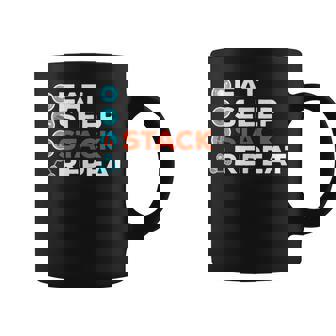 Eat Sleep Stack Repeat -Speed Stacking Champion Coffee Mug - Monsterry