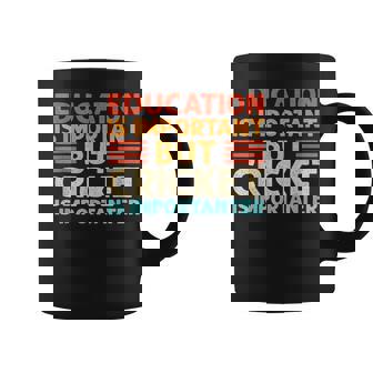Education Is Important But Cricket Is Importanter Coffee Mug - Thegiftio UK