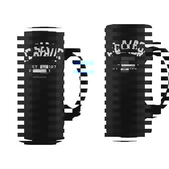 El Salvador Est 1821 Salvadoran Flag Independence Day Coffee Mug - Seseable