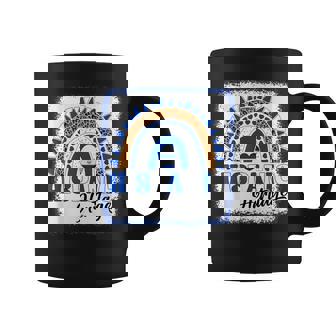 El Salvador Hispanic Heritage Month Salvadoran Flag Rainbow Coffee Mug - Seseable