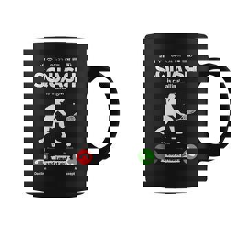 El Squash Está Llamando Tengo Que Ir Al Tenis Hobby Squash Taza de café - Regaloses