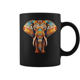 Elephant Mandala Elephant Print Tassen - Geschenkecke