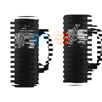Elo Mi Vintage Us Flag Sunglasses Coffee Mug | Seseable UK