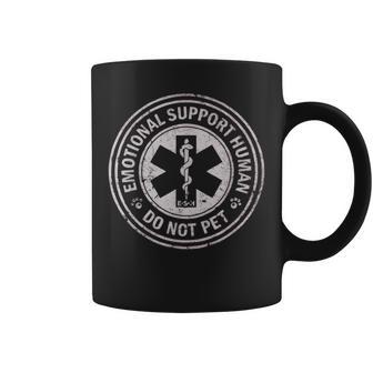 Emotional Support Human Do Not Pet Sarcastic Coffee Mug - Monsterry