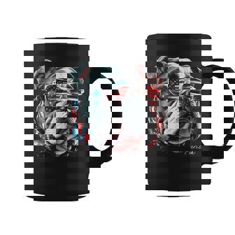 English Bulldog Dog 4Th Of July American Flag Usa Coffee Mug | Seseable UK