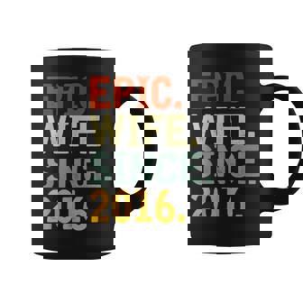 Esposa Épica Desde 2016 Su Sexto Aniversario De Boda Taza de café - Regaloses