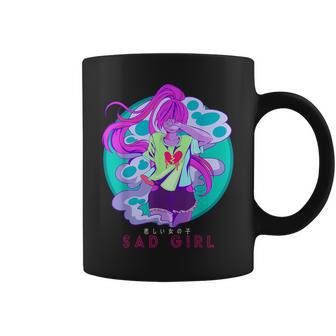 Esthétique Sad Anime Girl Manga Japon Otaku Introvert Anime Tasse - Cadeauxyz