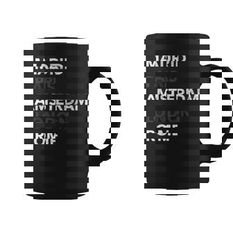 European Cities Cool Vintage Travel Tourist Graphic Print Coffee Mug - Monsterry