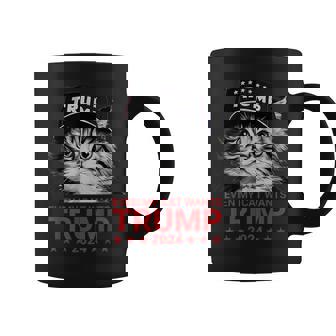 Even My Cat Wants Trump 2024 American Cat Pro Trump Coffee Mug | Mazezy