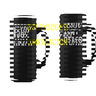 Everybody's Favorite Contractor Construction Worker Coffee Mug | Mazezy