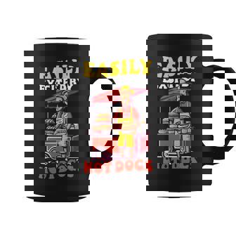 Excited By Hot Dogs Vendor Hot Dog Coffee Mug - Monsterry