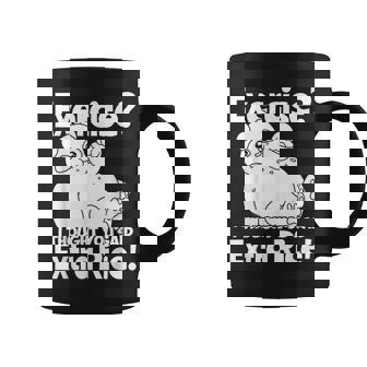 Exercise I Thought You Said Extra Rice Panda Rice Graphic Print Coffee Mug - Monsterry