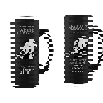 Exercise I Thought You Said Extra Rice Tank Top Graphic Print Coffee Mug - Monsterry