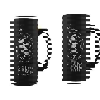 F-Bomb Vintage Halloween Costume Graphic Print Coffee Mug - Monsterry