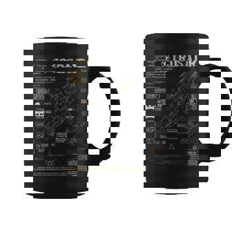 F4u Corsair Ww2 Fighter Plane Wwii Warbirdintageeterano Taza de café - Regaloses