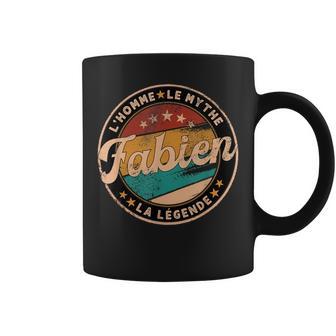 Fabien L'homme Le Mythe La Légende Idée Cadeau Prénom Fabien Tasse - Cadeauxyz