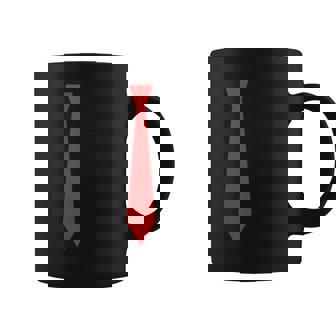 Fake Red Tie W Pocket Prank And Gag Coffee Mug - Monsterry