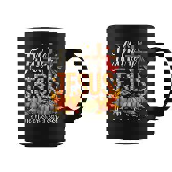 Fall For Jesus He Never Leaves Season Coffee Mug - Thegiftio UK