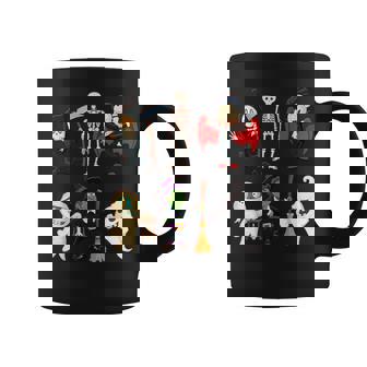 Family Halloween Shirts Vampire Mummy Skeleton Witch Graphic Print Coffee Mug - Monsterry