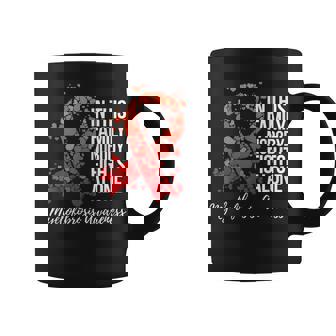Family Support Myelofibrosis Awareness Coffee Mug - Monsterry