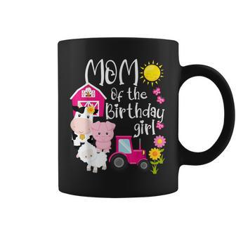 Farm Animals Mom Of The Birthday Girl Party Barnyard Bday Coffee Mug - Monsterry