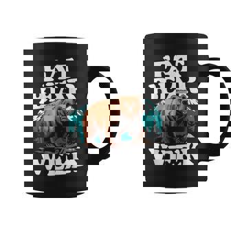 Fat Bear Week 2024 Grazer Animal Lover Alaska Katmai Nature Coffee Mug | Seseable UK
