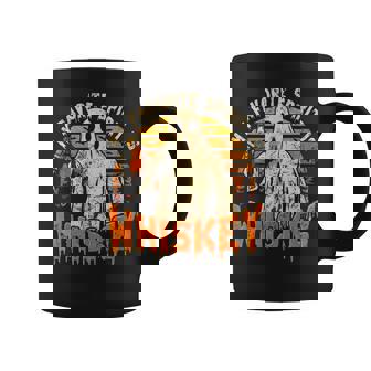 My Favorite Spirit Is Whiskey Halloween Ghost Drinking Coffee Mug - Monsterry