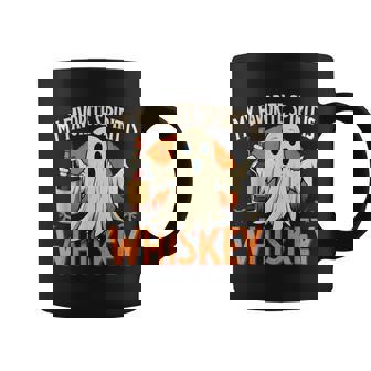 My Favorite Spirit Is Whiskey Halloween Party Drinking Ghost Coffee Mug - Monsterry