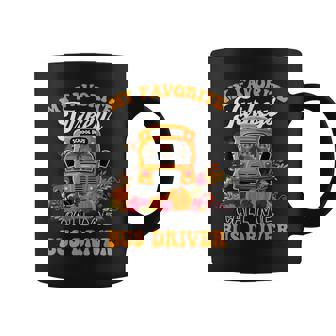 My Favorite Turkeys Call Me Bus Driver School Thanksgiving Coffee Mug - Monsterry