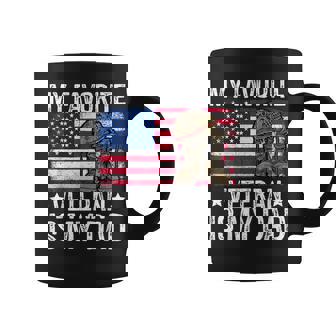 My Favorite Veteran Is My Dad Army Military Veterans Day Coffee Mug - Thegiftio UK
