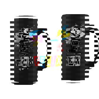 Felix Cat Comics Tv Futuriste Rétro Motif Joyful Happy Tasse - Cadeauxyz