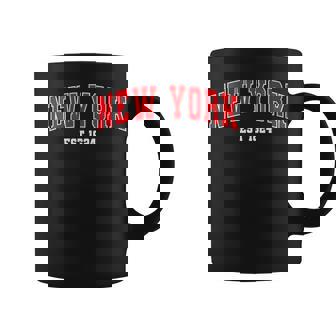 Femme New York Avec Col En V Tasse - Cadeauxyz