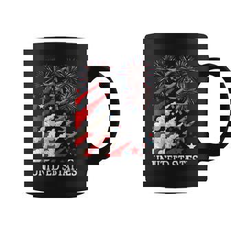 Fighter Jet Airplane American Flag 4Th Of July Patriotic Coffee Mug | Mazezy