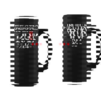 Firefighters For Trump 2024 President Republican Firefighter Coffee Mug - Thegiftio UK