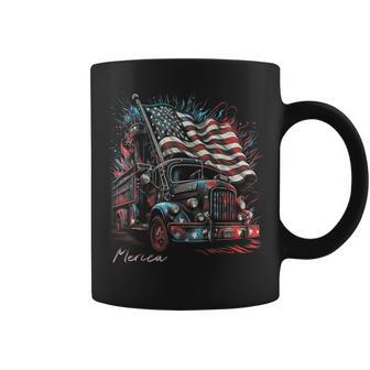Fireman Firefighter 4Th Of July American Flag Usa Coffee Mug | Seseable UK