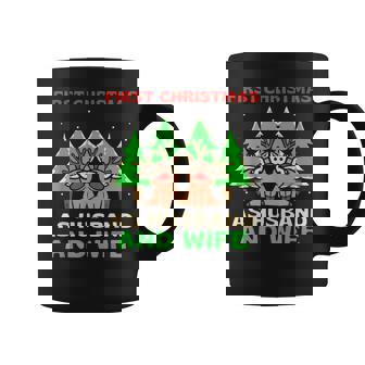 First Christmas As Husband And Wife Married Couple Coffee Mug - Monsterry