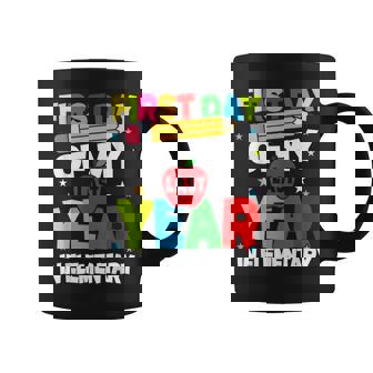 First Day Of My Last Year In Elementary Back To School Coffee Mug - Thegiftio UK