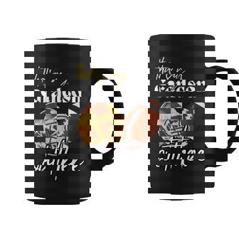 Football Grandma Grandpa That's My Grandson Out There Coffee Mug - Monsterry