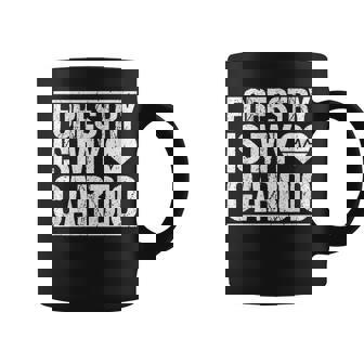 Forestry Worker Woodworker Cardio Forestry Worker Coffee Mug - Monsterry