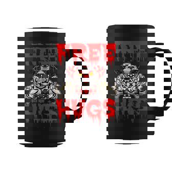 Free Hugs Horror Clown Scarry Creepy Halloween Coffee Mug - Monsterry