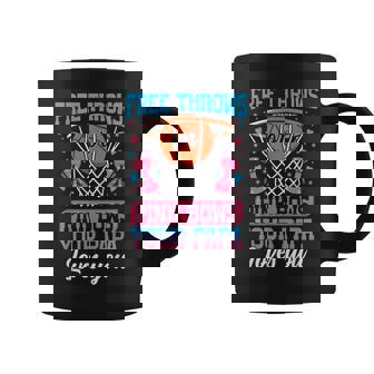 Free Throws Or Pink Bows Your Papa Loves You Gender Reveal Coffee Mug - Seseable