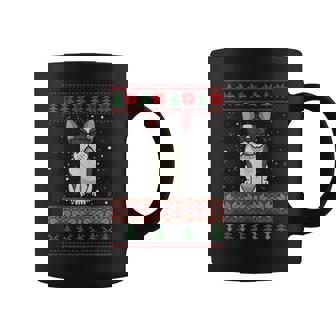French Bulldog Ugly Christmas Sweater Coffee Mug | Seseable UK