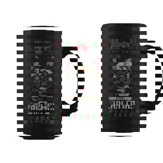 French Bulldog Ugly Christmas Sweater Dog Lovers Coffee Mug | Seseable UK