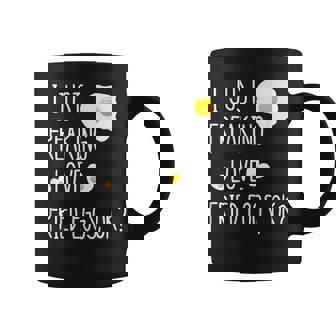 Fried Eggs Breakfast Eggs Yolk Scrambled Eggs Egg White Chicken Egg Graphic Print Coffee Mug - Monsterry