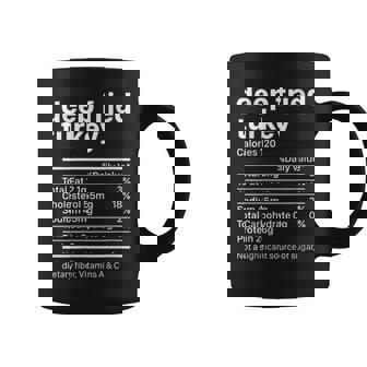 Fried Turkey Thanksgiving Nutrition Ingredients Nutritional Coffee Mug - Monsterry