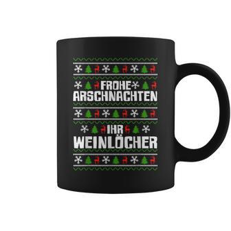 Frohe Arschnachten Ihr Weinlöcher Costume Tassen - Geschenkecke