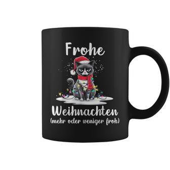 Frohe Weihnachten Grimmige Katzen Mehr Oder Weniger Froh Tassen - Geschenkecke