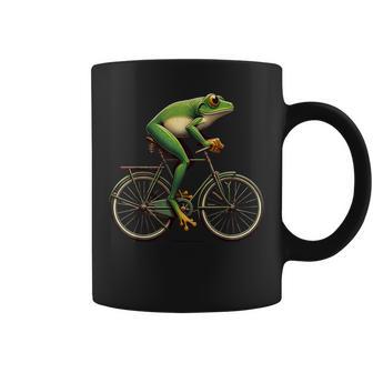 With Frosch Fährt Fahrrad Motif Tassen - Geschenkecke